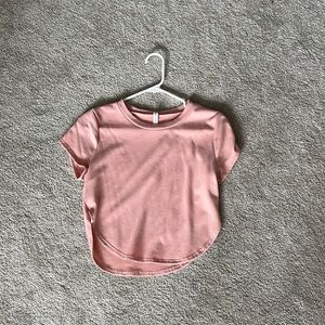 pink crop top